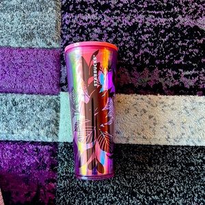 Beautiful floral Starbucks Tumblr Straw not  included